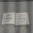Sparkle and Bash Wedding Cocktail Napkins, Love is a Journey, Gold Foil (5 x 5 In, 100 Pack) - Bridal Shower Decorations