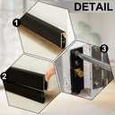 Yaocom 2 Pack 36" Automatic Door Sweep Aluminum Door Bottom Seal, Black