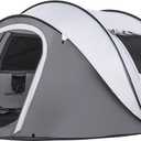EchoSmile Pop Up Camping Tent, 4 Person Easy Setup Tent, Water Resistant Dome, Portable with Carry Bag