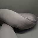  Pregnancy Pillow for Sleeping, G Shaped Maternity Pillow - 56 Inch with Grey Microfiber Removable Cover, Multi- Use and Support Back, Hips, Legs, Belly for Pregnant Women Sleeping