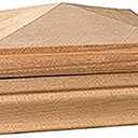 Deckorators 4 in. x 4 in. Newport High Pyramid Cedar Post Cap