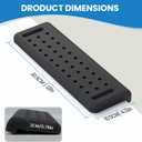 VAGAU L-Shaped Arm Rest for Desk, Memory Foam Elbow Support Padding Set with Non-Slip,2-Piece Ergonomic Desk Edge Cushion & Wrist Rest for Computer Keyboard, Office and Home Use (Black)