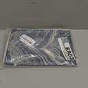 Avigers 12 x 20 Inch Rectangle Blue Silver Gold Abstract Striped Embroidery Cushion Case Luxury Modern Throw Pillow Cover Decorative Pillow for Couch Living Room Bedroom Car (Jha-navy Blue)