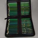 Green Colored Pencils,Oil Based Wooden Colored Pencil Set for Adults Coloring Books Drawing Sketching Art Supplies 24 Color