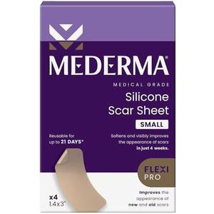 Mederma Medical Grade Silicone Scar Sheets - Improves Appearance of Old & New Scars from Injury, Burn & Surgery, Breathable & Flexible, 3 Count