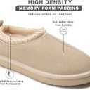 Slippers for Women Genuine Suede Water Resistant Women's Slippers with Memory Foam and Faux Fur Lining Comfy Furry Shoes Gifts for Women Footwear (6, Beige)