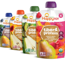 Happy Tot Organics Stage 4 Baby Food Pouches, Gluten Free, Vegan Snack, Fiber & Protein Fruit & Veggie Puree, Fruit & Veggie Variety Pack, 4 Ounce (Pack of 16) Best By 04/10/2026