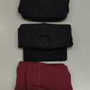 Mens Incontinence Underwear 2.3 oz Absorbency Protection Adult Leak Proof Boxer Briefs Washable Bladder Leakage Cotton 3 Pack (2 Black-1 Maroon, L)