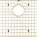 Starstar Sinks Protector Matte Gold 304 Stainless Steel Kitchen Sink Bottom Grid, Rack (20 L x 15 W)