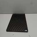 Lodge Reversible Cast Iron Grill/Griddle  9.5 x 16.75 Inch Pre-Seasoned Cooking Surface  Flat & Ribbed Sides  Use on Stove, Grill, or Campfire  Made in the USA  Heavy-Duty, Black