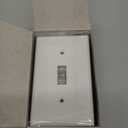 ENERLITES Light Switch Cover Plate, Toggle Wall Plate Cover, Size 1-Gang 4.50" x 2.76", Unbreakable Polycarbonate Thermoplastic, 8811-W-10PCS, White (10 Pack)