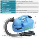 ULV Foggers Machine 7L (1.85 Gallon) Electric Fogger Portable Ultra-Low Atomizer Sprayer Suitable for Indoor and Outdoor Public