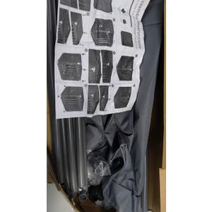 Dark Grey Dog Crate,  PVS Pet Crate +  Polyester Cover – Dog Cat House