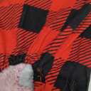 Red Plaid Christmas Clothes for Dogs Pajamas Onesie PJS Medium (Medium(18-26lbs)Back15" Chest18")