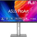 ASUS ProArt Display 32 6K Professional Monitor (PA32QCV) - IPS, 6K (6016 x 3384), 98% DCI-P3, LuxPixel, E < 2, Calman Verified, Thunderbolt 4, DisplayHDR600, DisplayWidget,