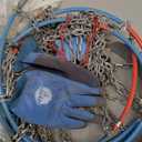 Snow-Chains Auto Fixing 1 Min Quick Fit Easy Installation Tire-Chains, Gifts for Safety, Portable Reusable Universal Emergency Tire Traction Chain for Passenger Car and SUV - Set of 2 (XM-80)