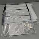 zebricolo, Closet Organization, 24 Section, Hanging Closet Organizer, Space saving, College Dorm Essentials for Girls, heavy dutys hooks Up to 45 Pounds, Clothes Storage, Closet Organizer, White/ Black