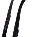 Trendy Black Square Polarized Unisex Sunglasses UV 400 Protection TR7515