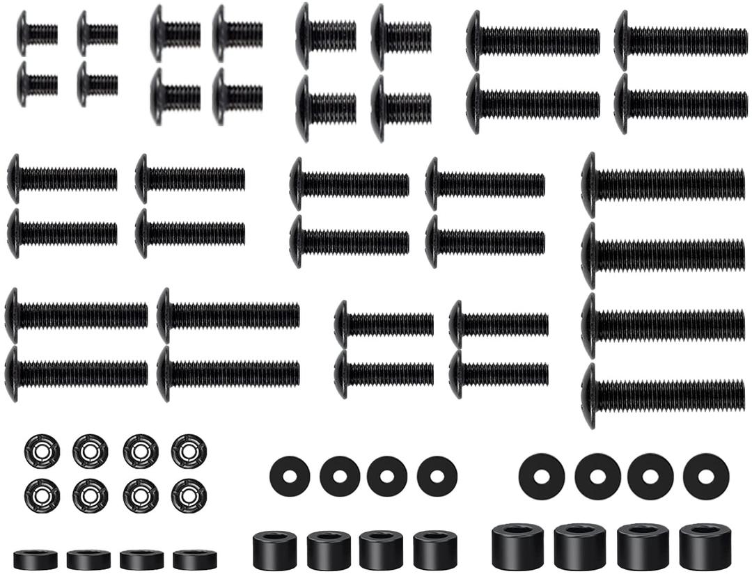 Mounting Dream TV Mounting Hardware TV Mount Screws Kit Comes with M4, M5, M6, M8 Screws, Includes Spacers and Washers, Fits Any TVs Up to 82 Inch, Works with Any Wall Mount MD5754