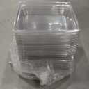 Hiceeden Set of 100 Sandwich Boxes with Clear Lids, White Paper Charcuterie Boxes, 5" Square Dessert Cake Boxes Food Grade for Swiss Roll, Hamburger, Pasta, Salad, Cookie