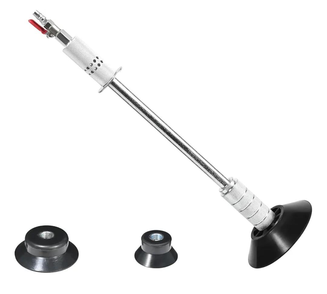 Pneumatic Dent Puller, Pneumatic Suction Cup Dent Puller with 1 Suction Cup (3.2", 4.7", 6.1”), Car Dent Puller Kit, Auto Body Dent Repair Kit, 23.2” Length