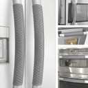 Refrigerator Door Handle Covers, 6 PCS, Performance Appliance Handle Covers, Non-Slip Fridge Door Handle Covers, Keep Your Kitchen Clean, Microwave Oven Dishwasher door Handle Protectors(Dark Gray)
