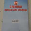 10000mAh Heated Seat Cushion Battery Operated - Foldable Portable USB Rechargeable Heating Seat Cushion for Office, Bleacher, Stadium, (Upgraded Black- Foldable)