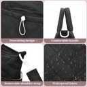 I IHAYNER Puffer Tote Bag for Women Lightweight Top Handle Handbag Large Shoulder Bag with Zipper for Travel Work