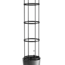 62 in. Raised Garden Bed Tomato Planter Box with Trellis Plastic 13.4 in. W Self-Watering Tomato Planter with Wheels