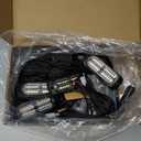 Treela 8 Pcs 24 LED Emergency Strobe Light Amber White Truck Surface Mount Side Flashing Marker Grille Hazard Warning Light Ultra Slim Sync Feature Construction for Firefighter Vehicles Cars 12-24V