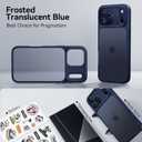 CASEKOO Armor Shockproof Designed for iPhone 17 Pro Case [16FT Military Grade Protection] Matte Finish Protective Phone Case Anti-Fingerprint Thin Slim Hard Cover for iPhone 17 Pro - Deep Blue