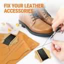 VONEEDL Upholstery Repair Kit: Waxed Sewing Thread (3 Rolls - Black Color) & Heavy Duty Needles (11 PCS) for Leather, Canvas & Quilting Thread