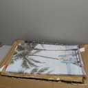 Surfboard Canvas Wall Art Bathroom: Beach Scene Ocean Picture Coastal Palm Tree Print Surf Seascape Painting Sea Seascape Seaside Artwork Decor for Living Room 16 x 24