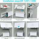 XLTTYWL Starlink V3 Mount, Starlink Gen3 Router Wall Mounts with Starlinks Power Supply Mounting Kit for Starling Standard 4/4X/Gen 3 High Performance Dishy