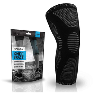 POWERLIX Knee Compression Sleeve - For Men & Women – Knee Support for Running, Basketball, Weightlifting, Gym, Workout, Sport