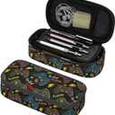 Fun Game Gamer Controller Pencil Case Big Capacity Storage Pencil Pouch Stationery Bags With Zipper Portable Pen Holder Box Organizer For Boys Kids Student College School Office Supplies