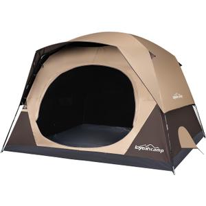 LOYEAHCAMP Tent 6 Person Blackout Camping Tent with Rainfly