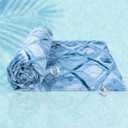 ZonLi Cooling Blankets for Hot Sleepers,All-Season Lightweight Cooling Blanket for Night Sweats,Cool Blanket Absorbs Body Heat to Keep Cool，Q-Max 0.45 Summer Blanket for Bed Sofa Couch,Rhombus Lattice
