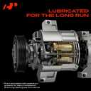 A-Premium A/C Compressor with Clutch Compatible with Ford F-150 2.7L Turbocharged 2015-2017, DKS20 Style