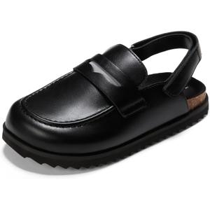 PATPAT Boys Girls Cloudtech Clogs Unisex Kids Footwear Slip-on Slippers Indoor Outdoor Mules Classic Adjustable Buckle Sandals Size 5