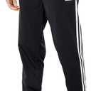 adidas Men's Essentials 3-Stripes Tricot Jogger Pants (Large Tall, Black/White)