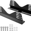 Side Mount Brackets for Bucket Race Seats: Universal Racing Seat Bracket (Black Set of 1)