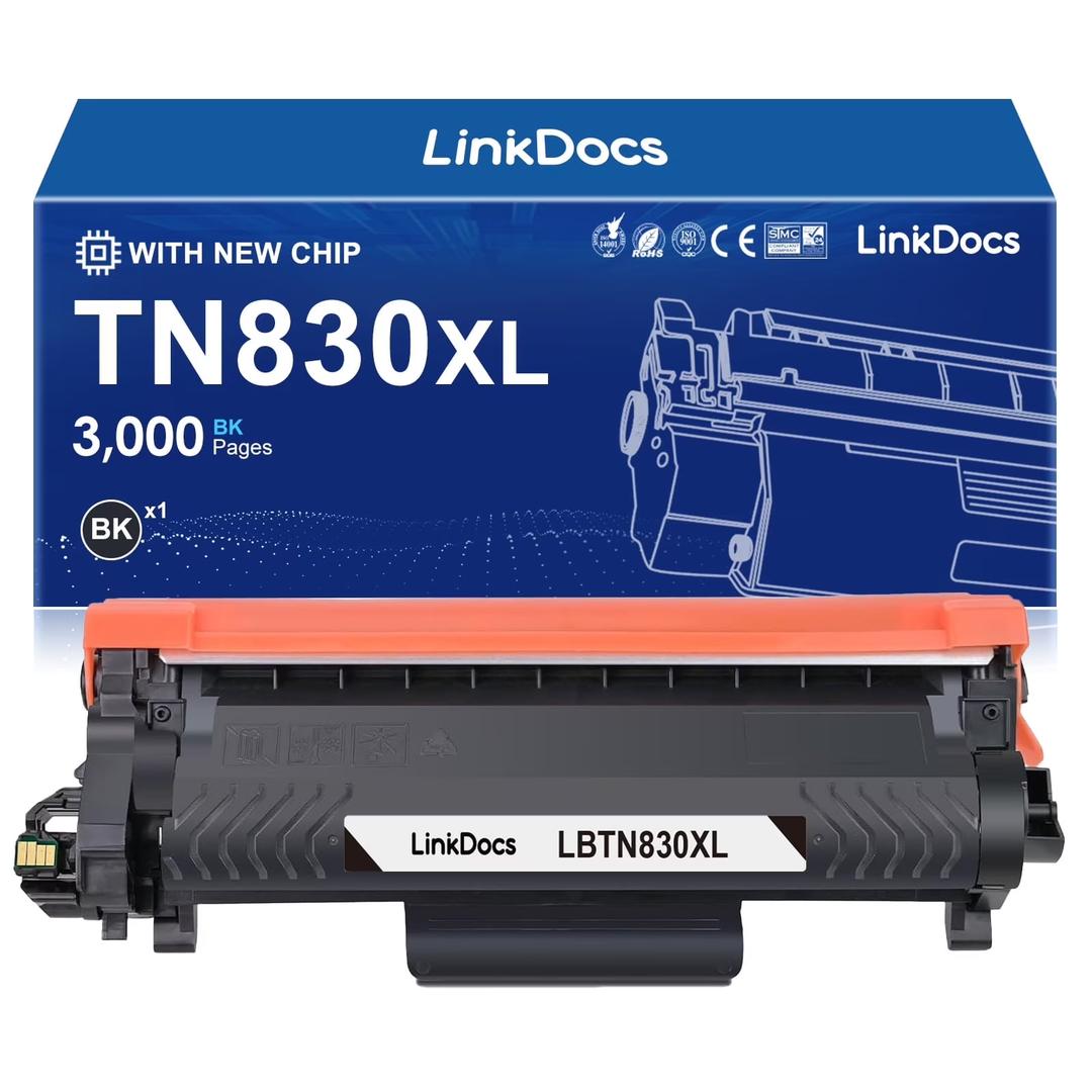 v4ink Compatible TN830XL Toner Cartridge Ink for Brother HL-L2460DW Printer Replacement for TN830XL TN830 TN-830 Toner Set for DCP-L2640DW HL-L2405W HL-L2400D MFC-L2820DW HL-L2480DW Printer (1 Black) v4ink Compatible TN830XL Toner Cartridge Ink for Brother HL-L2460DW Printer Replacement for TN830XL TN830 TN-830 Toner Set for DCP-L2640DW HL-L2405W HL-L2400D MFC-L2820DW HL-L2480DW Printer (1 Black)