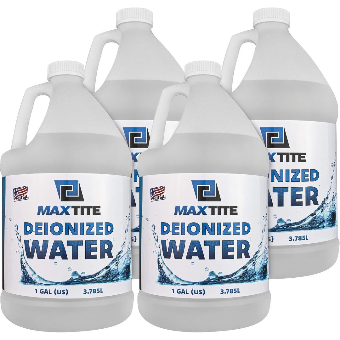 MAXTITE Type I Deionized Water Ultrapure Analytical Grade (4 Gallons) - ASTM/ACS Certified