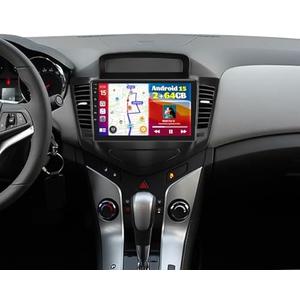 2+64GB Android Car Stereo for Chevrolet Chevy Cruze 2009-2015 Wireless Carplay Android Auto, 9 Inch Touchscreen Car Radio GPS Navi WiFi Bluetooth Backup Camera FM RDS Radio EQ SWC