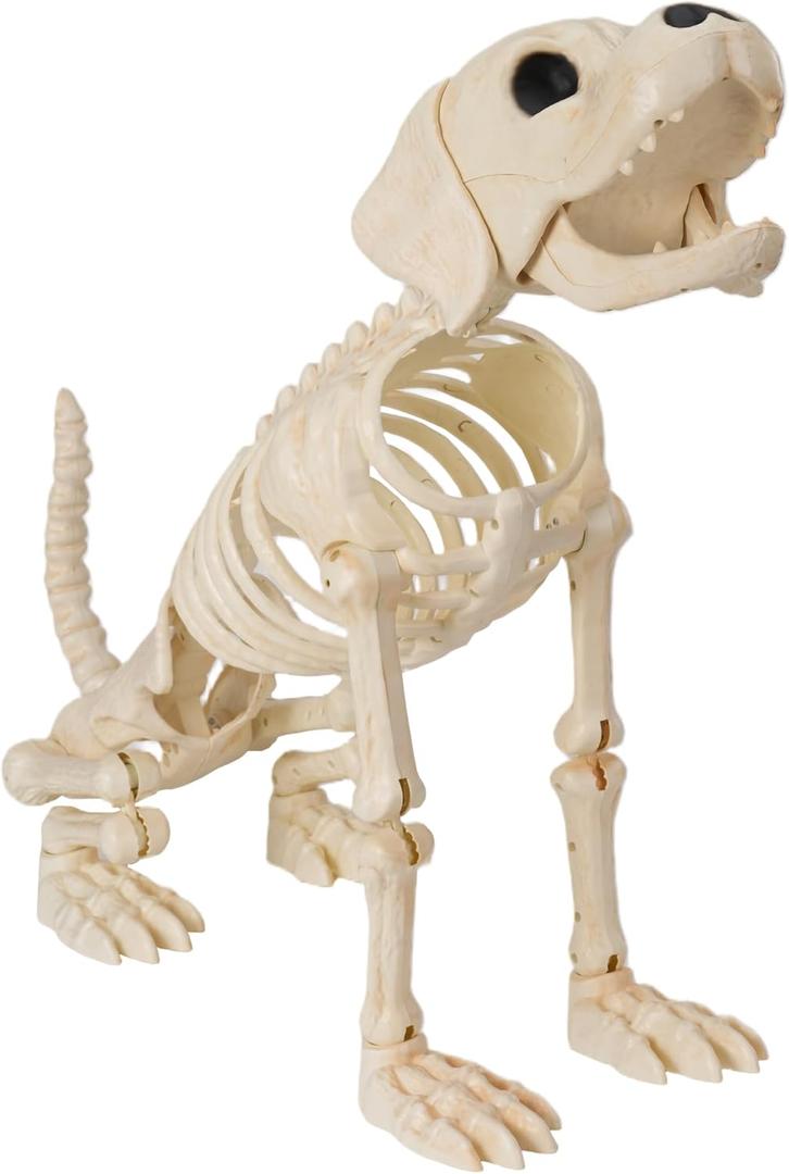 JOYIN Halloween Golden Retriever Skeleton 34 Animal Dog Plastic Skeleton with Movable Posable Joints for Haunted Houses Halloween Decorations, Graveyard Scenes, Outdoor Indoor Garden Party Decor