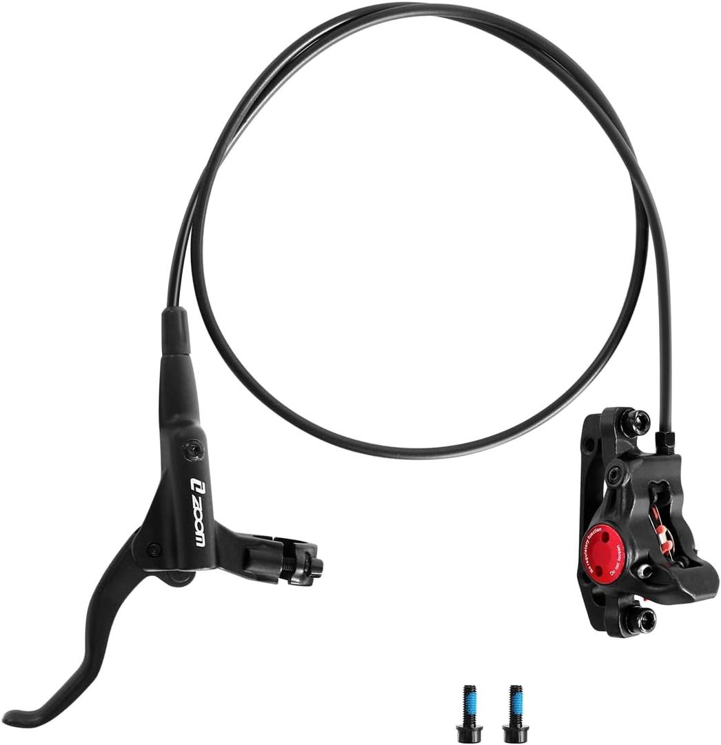 Z00M HB875 MTB Hydraulic Disc Brakes Set Mountain Bike Left Front 800mm Right Rear 1450mm Hydraulic Brake Aluminum Alloy Bicycle Disc Brake for E-Bike Fat Bike Road Bike 2 Piston