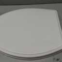 Hibbent Premium Elongated Toilet Seat with Cover(Oval) Quiet Close, One-Click to Quick Release, Easy Installation Never Loosen Hinge, Slow Close Toilet Seat and Cover, Easy Cleaning-White Color
