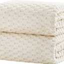 Extra Large Bath Towel Sheet-40x80 Inches Oversized,Super Soft,Quick Dry,Microfiber Shower Towels Highly Absorbent,Plush Bathroom Towels for Adults, Premium Quality (Cream, 2PCS)