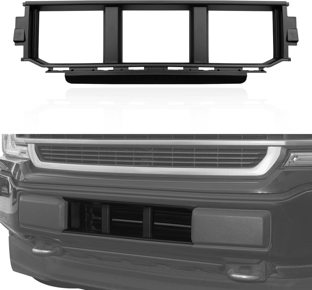 Front Bumper Grille for Ford F150 2021-2023, Front Lower Center Bumper Cover Bumper Grille Trim Panel Insert for F-150 2021 2022 2023 Accessories, Replacement ML3Z17B968BB, ML3Z17B968BA